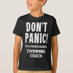 T-shirt Entraîneur de natation Conception pour l'équipe de