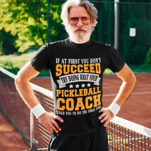T-shirt Entraîneur De Pickleball Drôle Dire Pickleball Spo
