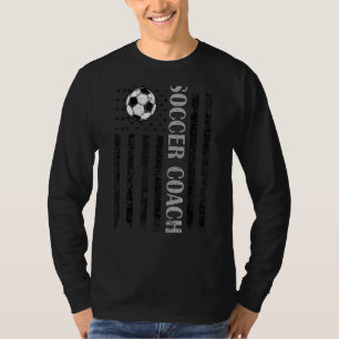 T-shirt Entraîneur de soccer Fiers Nous Drapeau Entraîneur