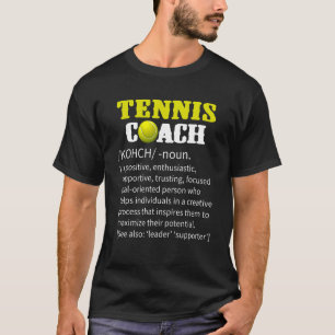 T-shirt Entraîneur de tennis Définition Entraîneur Cool Si