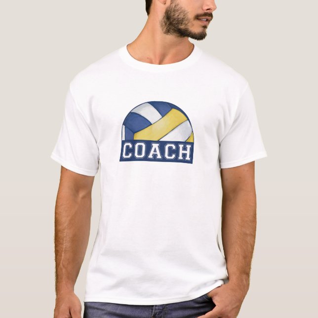 T-shirt Entraîneur de volley-ball (Devant)