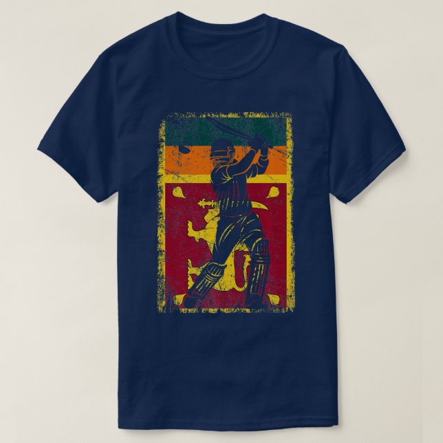 T-shirt Entraîneur Joueur du drapeau du Sri Lanka (Design devant)