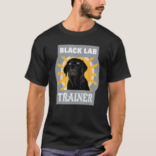 T-shirt Entraîneur Labrador Retriever Chien Noir Formation