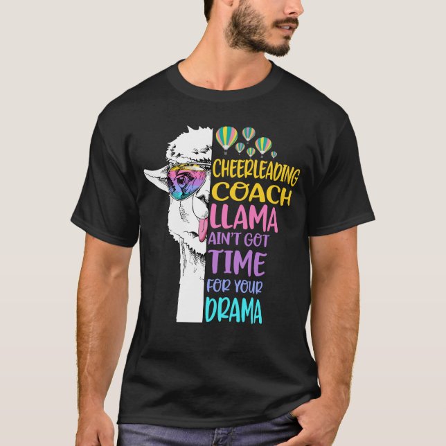 T-shirt Entraîneur Llama Ain n'a pas le temps pour votre D (Devant)