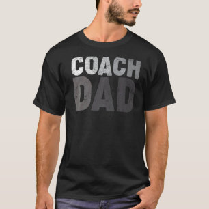 T-shirt Entraîneur père de football Football de basket-bal