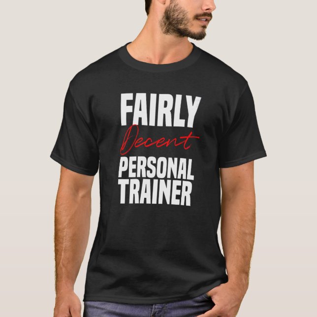 T-shirt Entraîneur personnel Enseignant décent Exercice de (Devant)