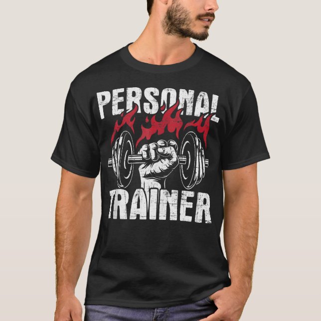 T-shirt Entraîneur personnel - Fitness Lover Gym Entraînem (Devant)