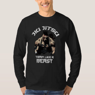 T-shirt Entraînez-vous comme une Bête Jiu Jitsu BJJ Grappl