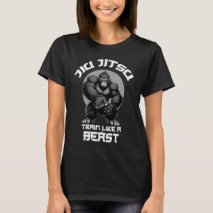 T-shirt Entraînez-vous comme une Bête Jiu Jitsu BJJ Lutte