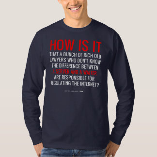 T-shirt Entre un serveur et un serveur