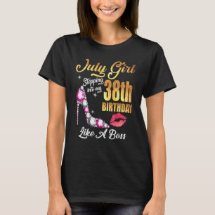T-shirt Entrée Dans Mon 38E Anniversaire Comme Un Patron P