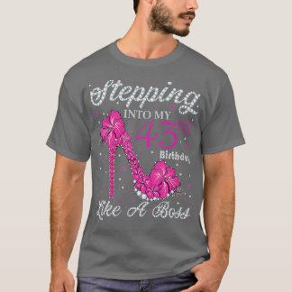 T-shirt Entrée dans mon 43e anniversaire Comme un patron C