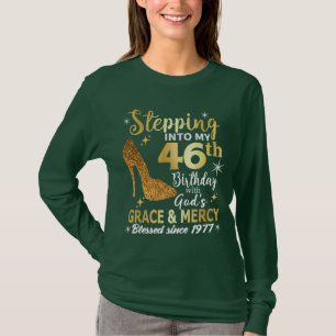 T-shirt Entrée dans mon 46e anniversaire avec grâce des di