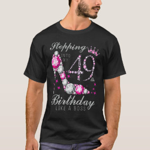 T-shirt Entrée Dans Mon 49 Anniversaire Comme Un Patron 49