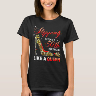 T-shirt Entrée Dans Mon 50e Anniversaire Comme Une Reine D