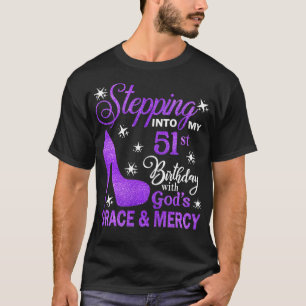 T-shirt Entrée Dans Mon 51E Anniversaire Avec Dieux Grace 