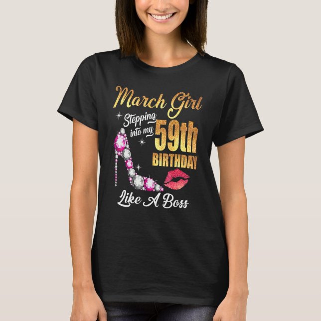 T-shirt Entrée Dans Mon 59E Anniversaire Comme Un Patron P (Devant)