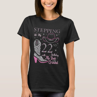 T-shirt Entrée En Mon 22E Anniversaire Avec Mes Bottes Sur