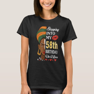 T-shirt Entrée En Mon 58E Anniversaire Comme Un Patron 58