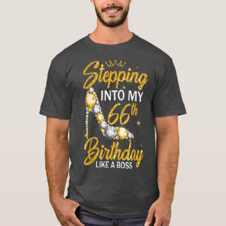 T-shirt Entrée En Mon 66E Anniversaire Comme Un Diamant Bo