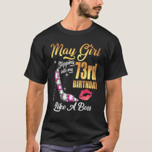 T-shirt Entrée En Mon 73E Anniversaire Comme Un Patron Pou