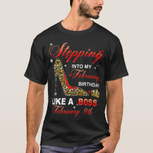T-shirt Entrée En Mon 9 Février Anniversaire Comme Un Patr