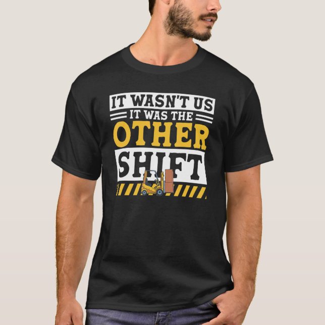 T-shirt Entrepôt Conducteur de chariot élévateur Fourche S (Devant)