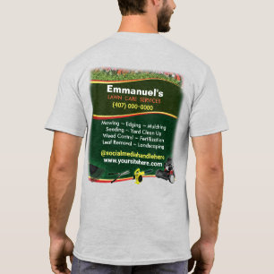 T-shirt Entrepôt de pelouse Aménagement de l'herbe Coupe
