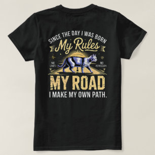 T-shirt Entrepreneur Chat Mes Règles Ma Route - Hustle Cha