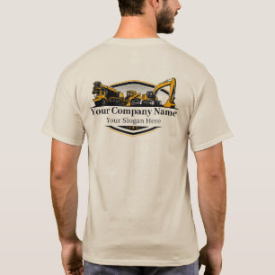 T-shirt Entreprise de Construction de Matériel Lourd Profe