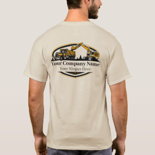 T-shirt Entreprise de Construction de Matériel Lourd Profe