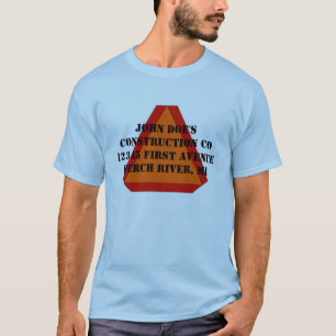 T-shirt Entreprise de construction lente de ferme de signe