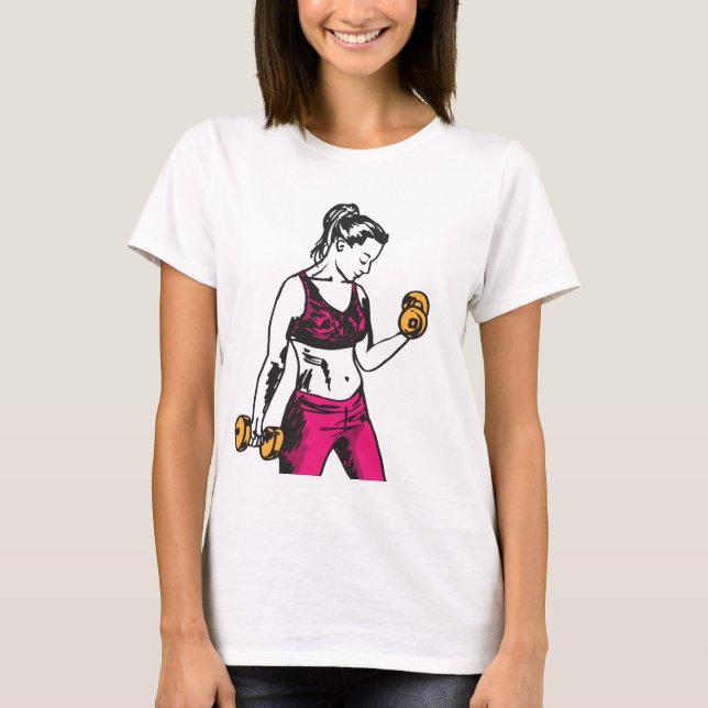 T-shirt Entreprise de formation personnelle de poids fémin (Devant)