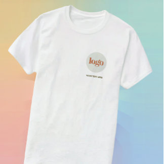 T-shirt Entreprise de logo et de texte personnalisé simple