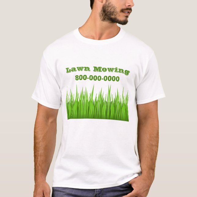 T-shirt Entreprise de sciage de pelouse (Devant)