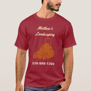 T-shirt Entreprise de sciage de pelouse paysagée personna