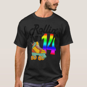 T-shirt Entrer dans 14 Femmes Patinage à roulettes Chauss