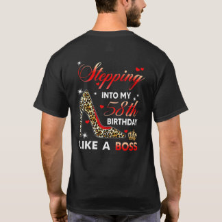 T-shirt Entrer dans mes 58 ans comme un patron