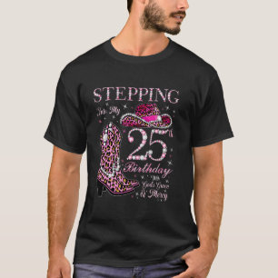 T-shirt Entrer dans mon 25e anniversaire avec la grâce de