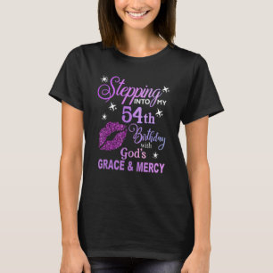 T-shirt Entrer dans mon 54e anniversaire Grâce et misérico