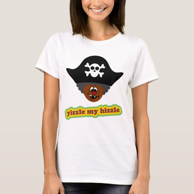 T-shirt Entretien comme un pirate noir (Devant)