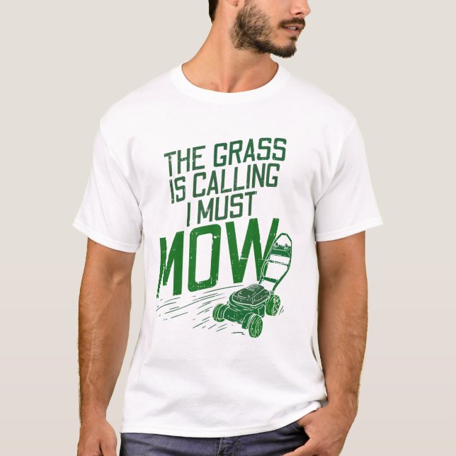 T-shirt Entretien de la pelouse (Devant)