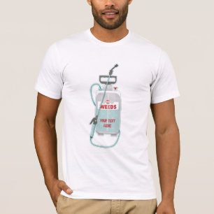 T-shirt Entretien du jardin de pulvérisation de mauvaises
