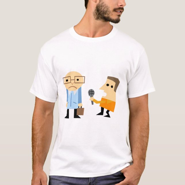 T-shirt Entrevue d'actualité (Devant)