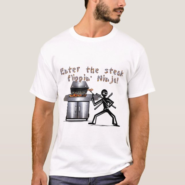 T-shirt Entrez le Steak Flippin' Angel (Devant)