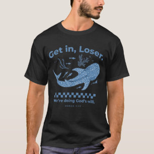T-shirt Entrez loser requin baleine vie océanique humour b