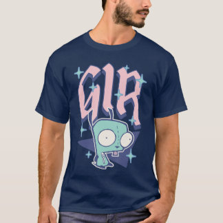 T-shirt Envahisseur Zim Pastel Sparkle Gir Y2K Cartoon vin