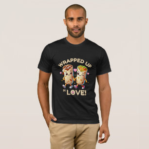 T-shirt Enveloppé dans l'amour : Burrito Duo