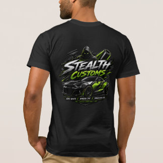T-shirt Enveloppement de vinyle personnalisé Stealth Custo