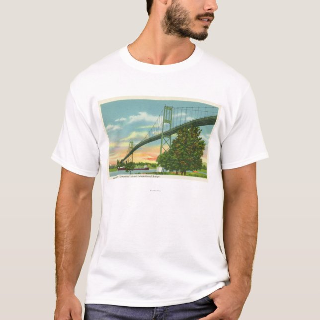 T-shirt Envergure américaine de la vue internationale de (Devant)